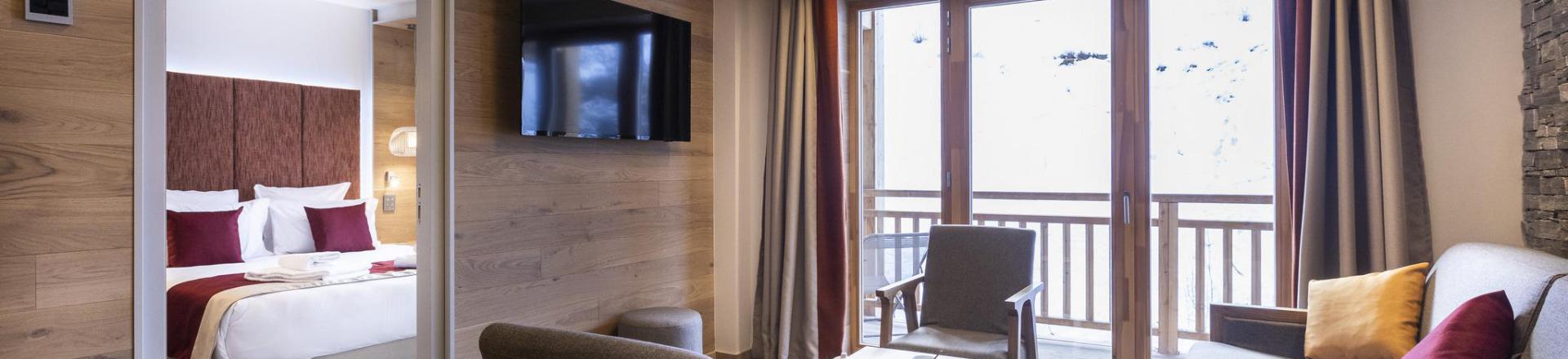Аренда на лыжном курорте Апартаменты 3 комнат  4-6 чел. - Les Balcons Platinium Val Cenis - Val Cenis - Салон