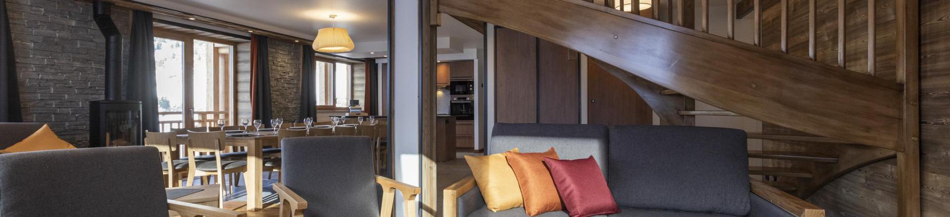 Аренда на лыжном курорте Апартаменты дуплекс 8 комнат 16 чел. (высший) - Les Balcons Platinium Val Cenis - Val Cenis - Салон