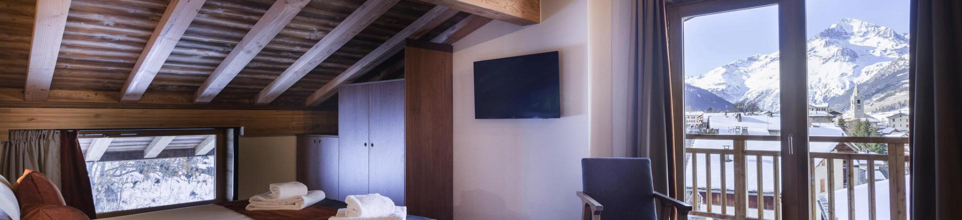 Skiverleih 8 Zimmer Maisonettewohnung für 16 Personen (gehoben) - Les Balcons Platinium Val Cenis - Val Cenis - Schlafzimmer