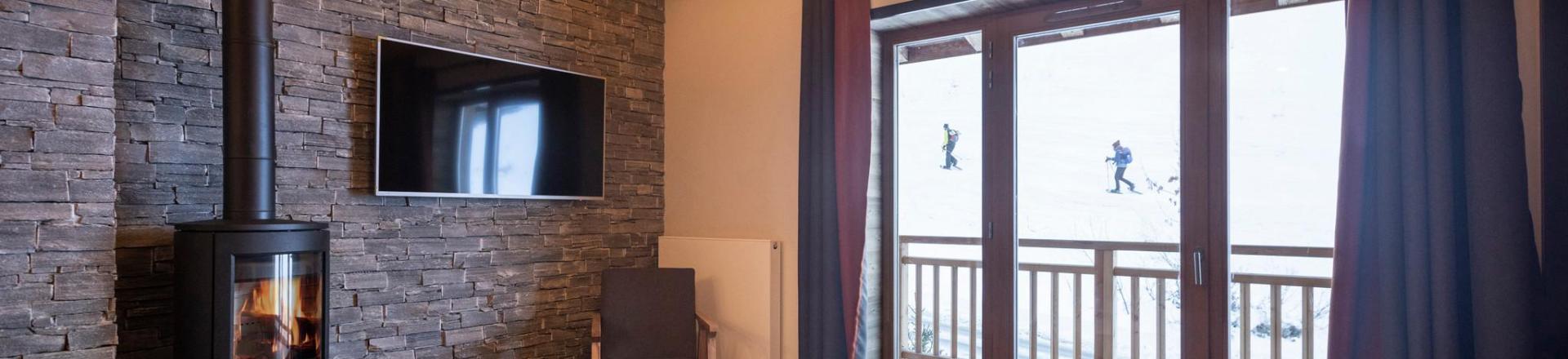 Ski verhuur Appartement 5 kamers 8-10 personen - Les Balcons Platinium Val Cenis - Val Cenis - Salontafel