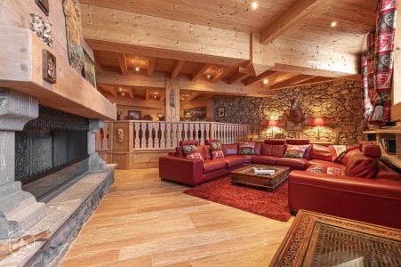 Rent in ski resort 7 room duplex chalet 20 people - Chalet Saint Georges - Val Cenis - Living room