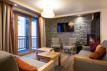 Ski verhuur Appartement 4 kamers 6-8 personen - Les Balcons Platinium Val Cenis - Val Cenis - Woonkamer