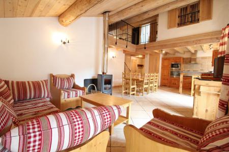 Ski verhuur Appartement 4 kamers mezzanine 10 personen - Résidence Jorcin Lanslebourg - Val Cenis - Woonkamer