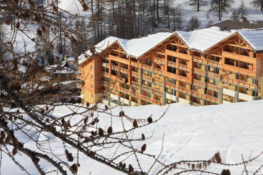 Аренда на лыжном курорте Résidence les Cimes du Val d'Allos - Val d'Allos - зимой под открытым небом