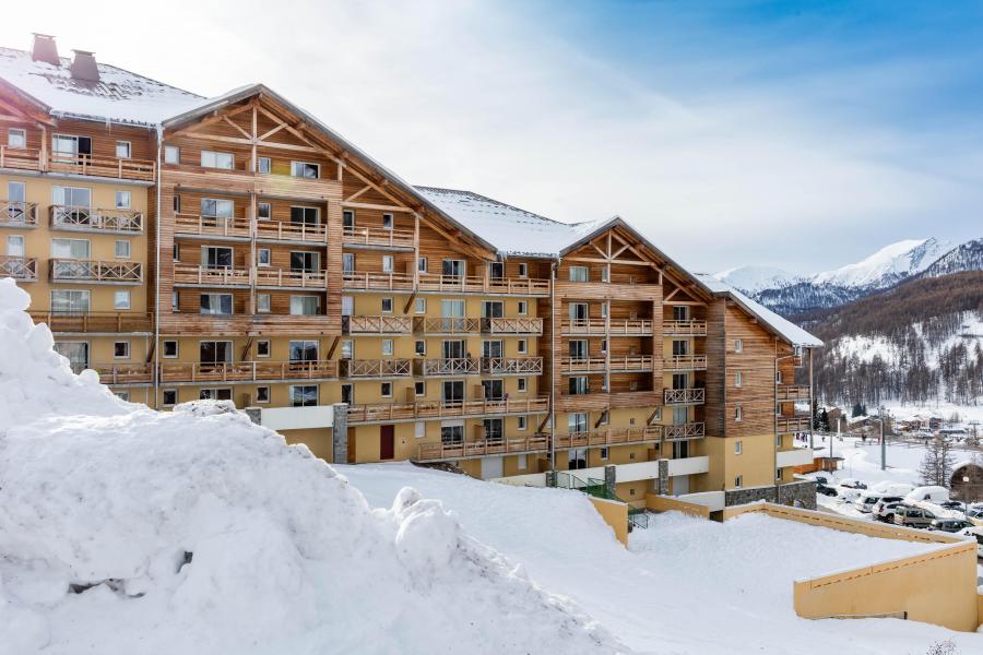 Аренда на лыжном курорте Résidence les Cimes du Val d'Allos - Val d'Allos - зимой под открытым небом