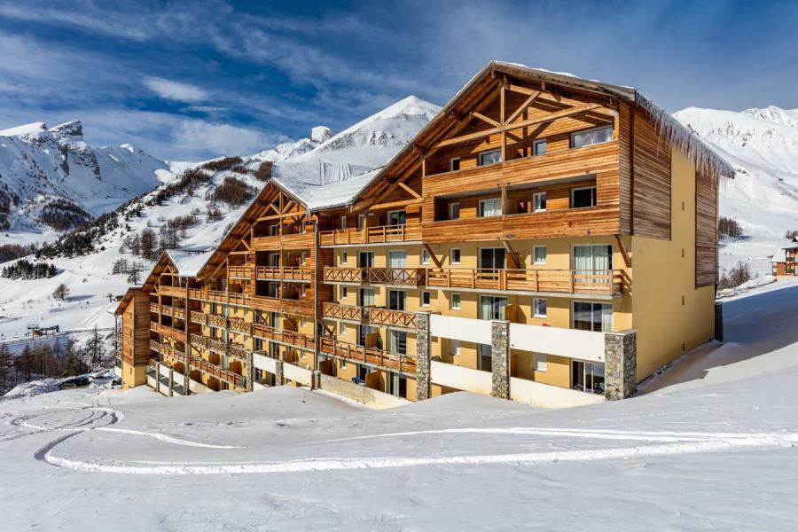 Аренда на лыжном курорте Résidence les Cimes du Val d'Allos - Val d'Allos - зимой под открытым небом