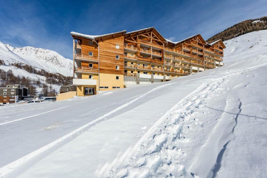 Аренда на лыжном курорте Résidence les Cimes du Val d'Allos - Val d'Allos - зимой под открытым небом