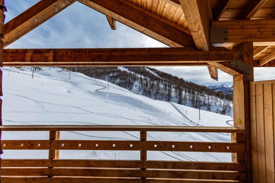 Ski verhuur Résidence les Cimes du Val d'Allos - Val d'Allos - Balkon