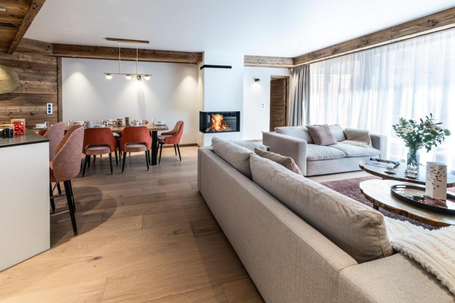 Rent in ski resort 4 room apartment cabin 6-8 people (02) - Alaska Lodge - Val d'Isère - Living room