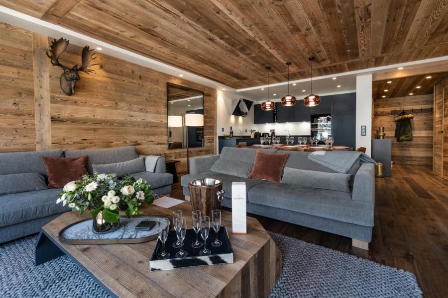 Rent in ski resort 4 room apartment cabin 6-8 people (03) - Alaska Lodge - Val d'Isère - Living room