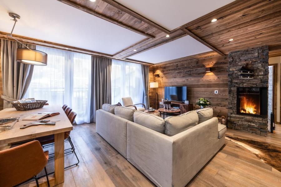 Skiverleih 4-Zimmer-Maisonette-Wohnung für 6-8 Personen (05) - Alaska Lodge - Val d'Isère - Wohnzimmer