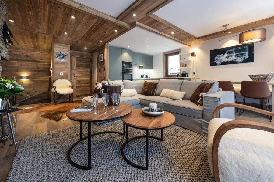 Skiverleih 4-Zimmer-Maisonette-Wohnung für 6-8 Personen (05) - Alaska Lodge - Val d'Isère - Wohnzimmer