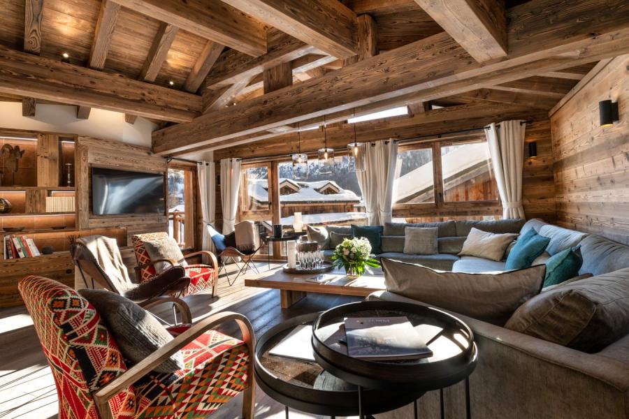 Rent in ski resort 5 room apartment cabin 8-10 people (06) - Alaska Lodge - Val d'Isère - Living room