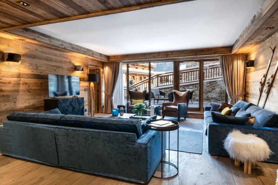 Skiverleih 5 Zimmer Maisonettewohnung für 10-12 Personen (04) - Alaska Lodge - Val d'Isère - Wohnzimmer