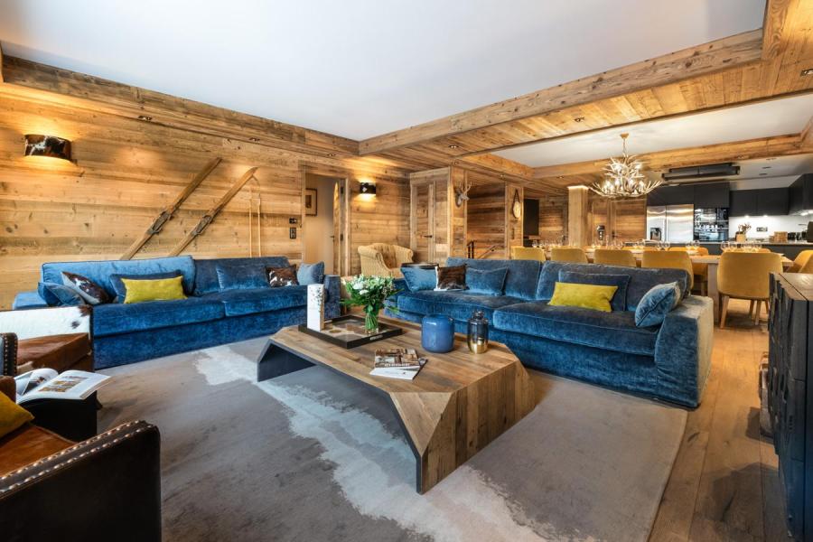 Skiverleih 5 Zimmer Maisonettewohnung für 10-12 Personen (04) - Alaska Lodge - Val d'Isère - Wohnzimmer