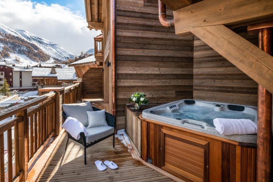 Alquiler al esquí Apartamento duplex cabina 4 piezas para 6-8 personas (05) - Alaska Lodge - Val d'Isère - Terraza