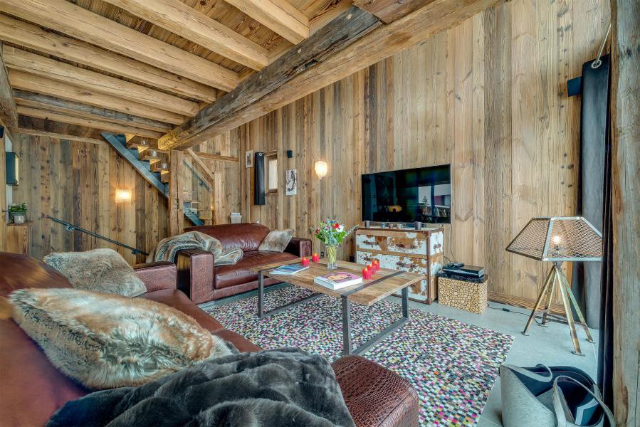 Rent in ski resort Chalet Denali - Val d'Isère - Living room