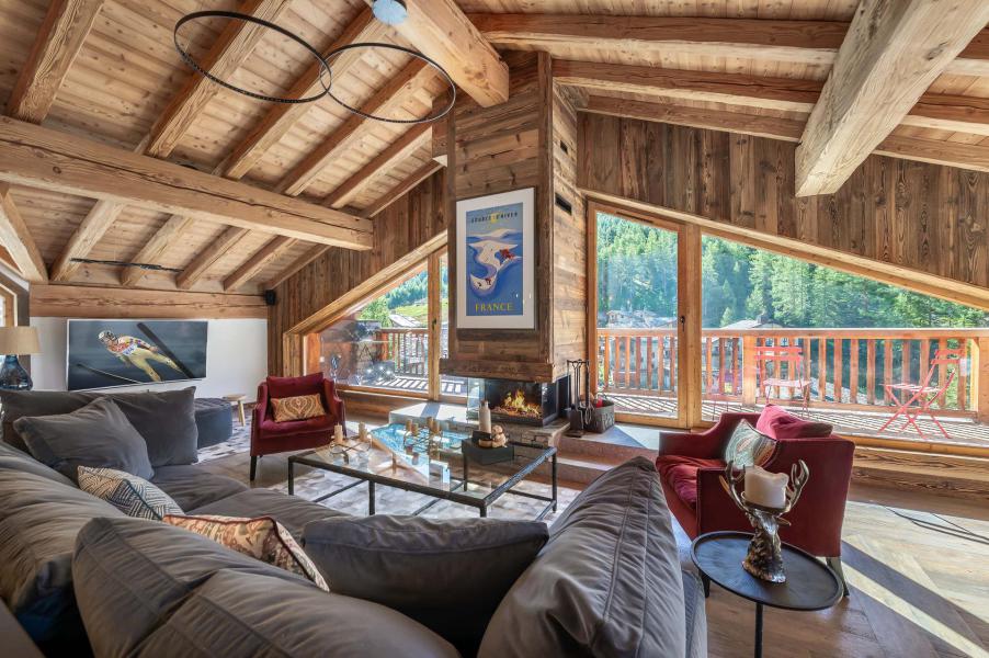 Аренда на лыжном курорте Шале 6 комнат 14 чел. - Chalet Hermine Blanche - Val d'Isère - Салон