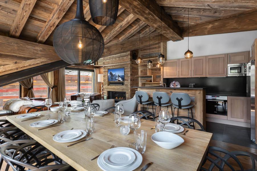 Location au ski Chalet triplex 5 pièces 10 personnes - Chalet Ours Noir - Val d'Isère - Séjour