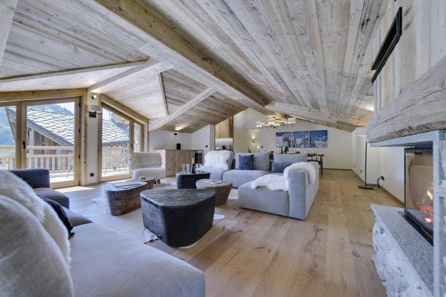 Skiverleih 5 Zimmer Maisonettewohnung für 8 Personen (3) - Résidence Arolay - Val d'Isère - Wohnzimmer