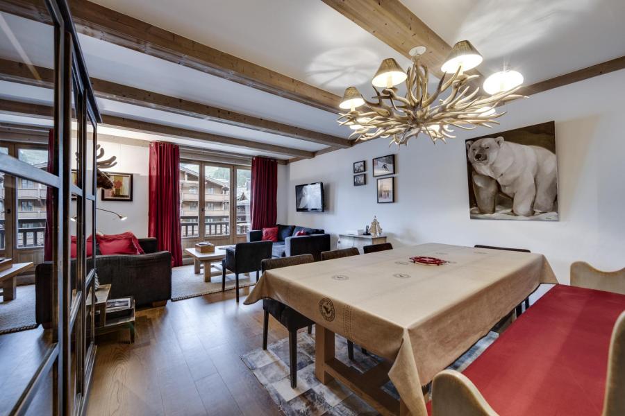 Skiverleih 3-Zimmer-Holzhütte für 6 Personen (313) - Résidence Choucas - Val d'Isère - Wohnzimmer