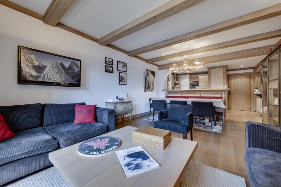 Ski verhuur Appartement 3 kabine kamers 6 personen (313) - Résidence Choucas - Val d'Isère - Woonkamer