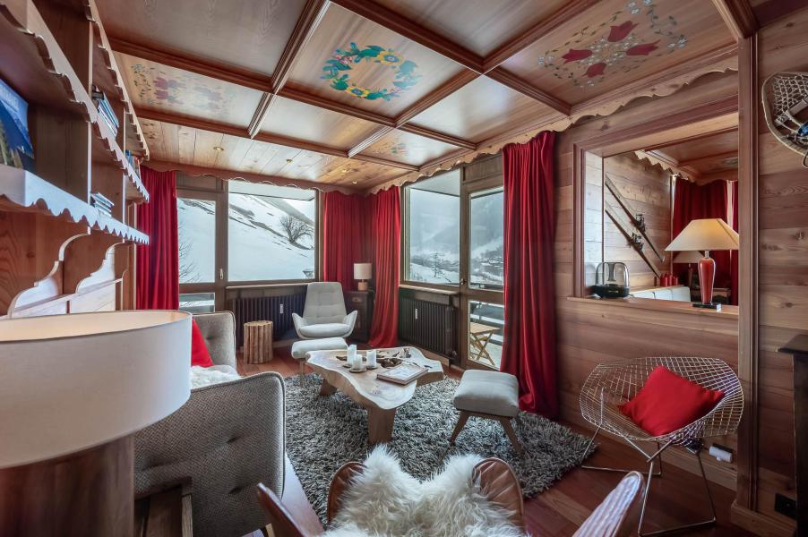 Ski verhuur Appartement 4 kamers 7 personen (49) - Résidence Hauts de Val - Val d'Isère - Woonkamer