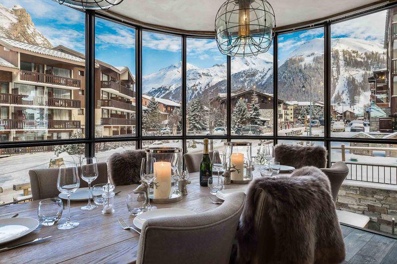 Skiverleih 5 Zimmer Maisonettewohnung für 10 Personen (2) - Résidence la Canadienne - Val d'Isère - Wohnzimmer