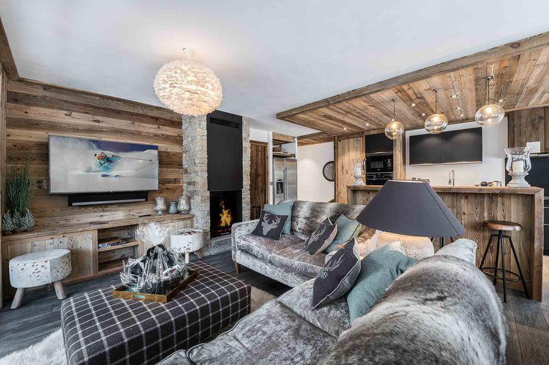 Ski verhuur Appartement duplex 5 kamers 10 personen (2) - Résidence la Canadienne - Val d'Isère - Woonkamer