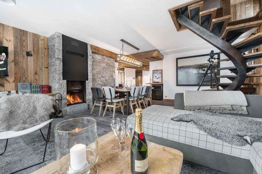 Ski verhuur Appartement duplex 5 kamers 10 personen (8) - Résidence la Canadienne - Val d'Isère - Woonkamer