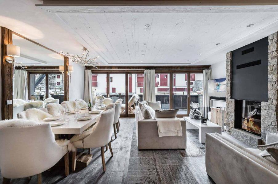 Ski verhuur Appartement duplex 5 kamers 8 personen (3) - Résidence la Canadienne - Val d'Isère - Woonkamer