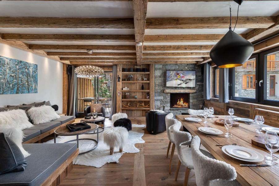 Ski verhuur Appartement duplex 5 kamers 10 personen (1) - Résidence la Tapia - Val d'Isère - Woonkamer