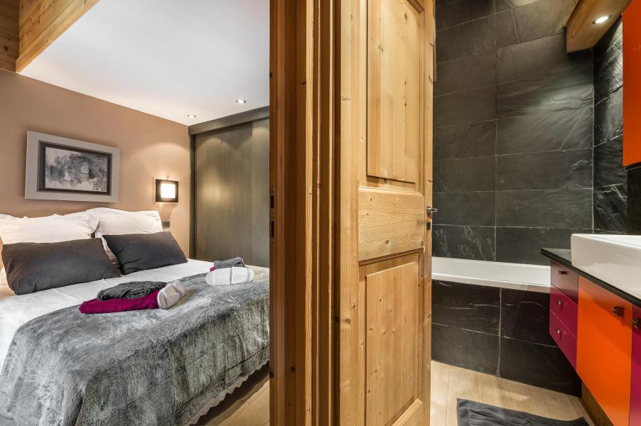 Rent in ski resort 2 room duplex apartment cabin 4 people - Résidence le Calendal - Val d'Isère - Bedroom