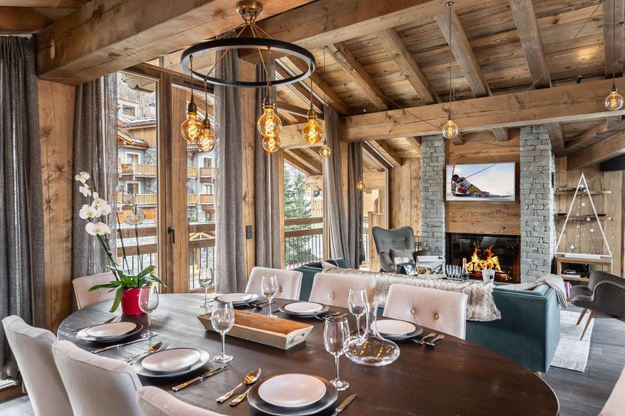 Soggiorno sugli sci Appartamento su due piani 5 stanze per 10 persone (204) - Résidence le Grizzly - Val d'Isère - Angolo pranzo