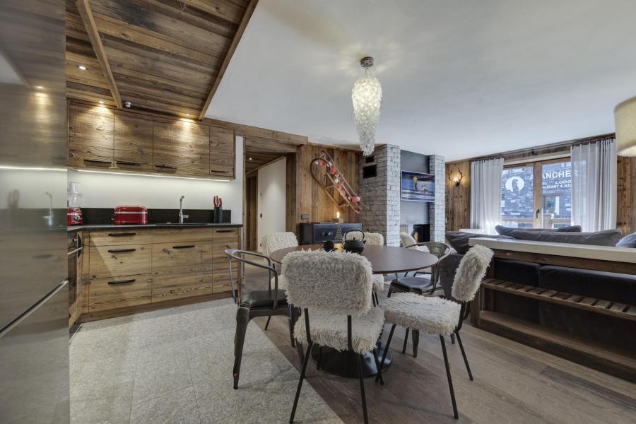 Ski verhuur Appartement 4 kamers 6 personen (102) - Résidence le Grizzly - Val d'Isère - Woonkamer