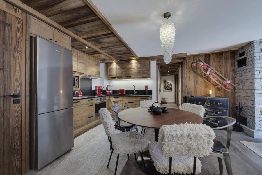 Ski verhuur Appartement 4 kamers 6 personen (102) - Résidence le Grizzly - Val d'Isère - Woonkamer