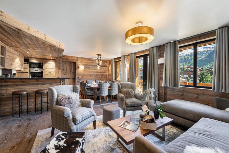 Ski verhuur Appartement 5 kamers 8 personen (202) - Résidence le Petit Alaska - Val d'Isère - Woonkamer