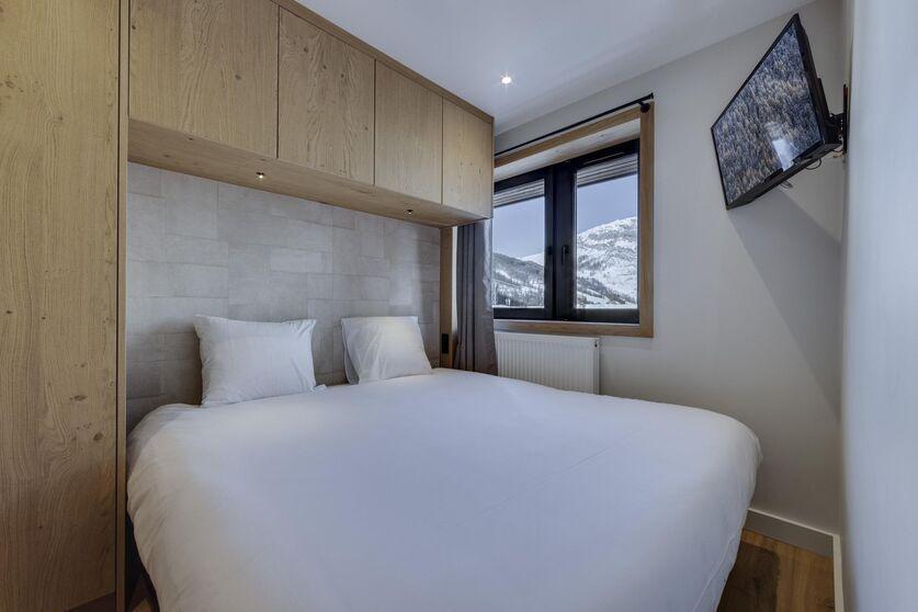 Rent in ski resort 3 room apartment 4 people (211) - Résidence le Portillo - Val d'Isère - Bedroom