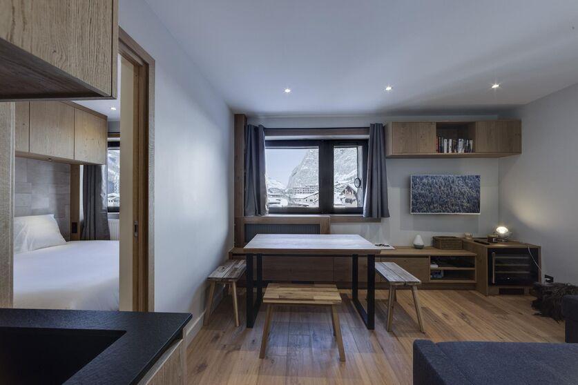 Skiverleih 3-Zimmer-Appartment für 4 Personen (211) - Résidence le Portillo - Val d'Isère - Wohnzimmer