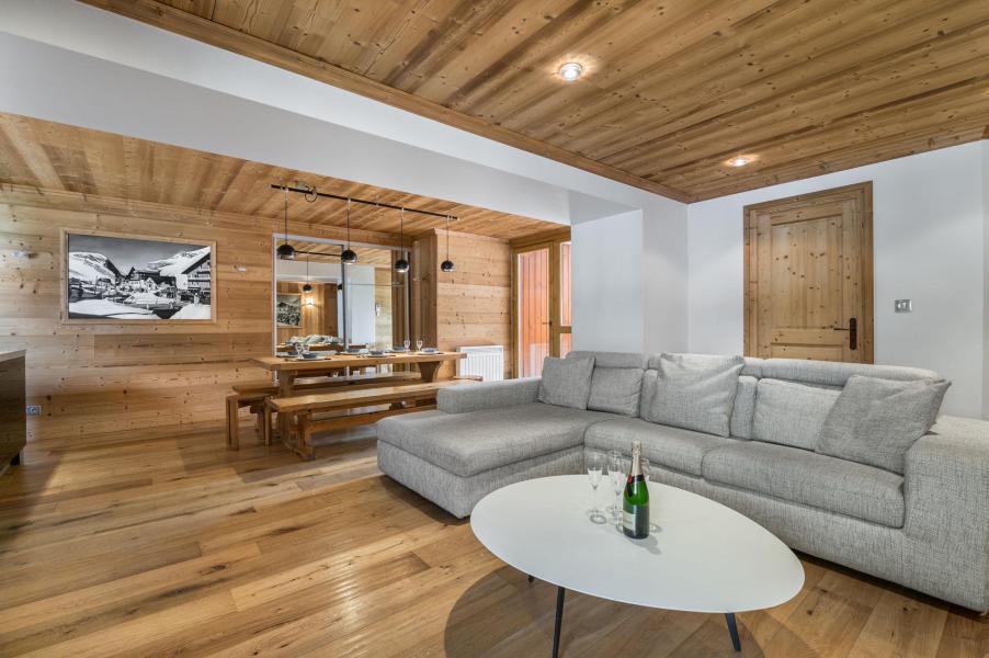 Ski verhuur Appartement 5 kamers 8 personen - Résidence les Bartavelles - Val d'Isère - Woonkamer