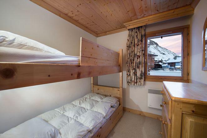 Rent in ski resort 4 room apartment 6 people (8) - Résidence les Santons - Val d'Isère - Bunk beds