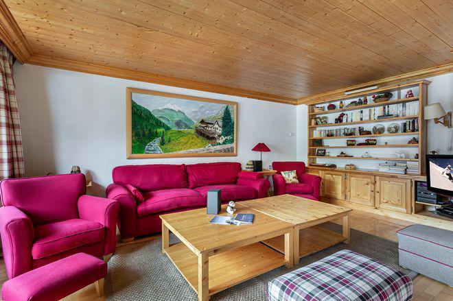 Ski verhuur Appartement 4 kamers 6 personen (8) - Résidence les Santons - Val d'Isère - Woonkamer