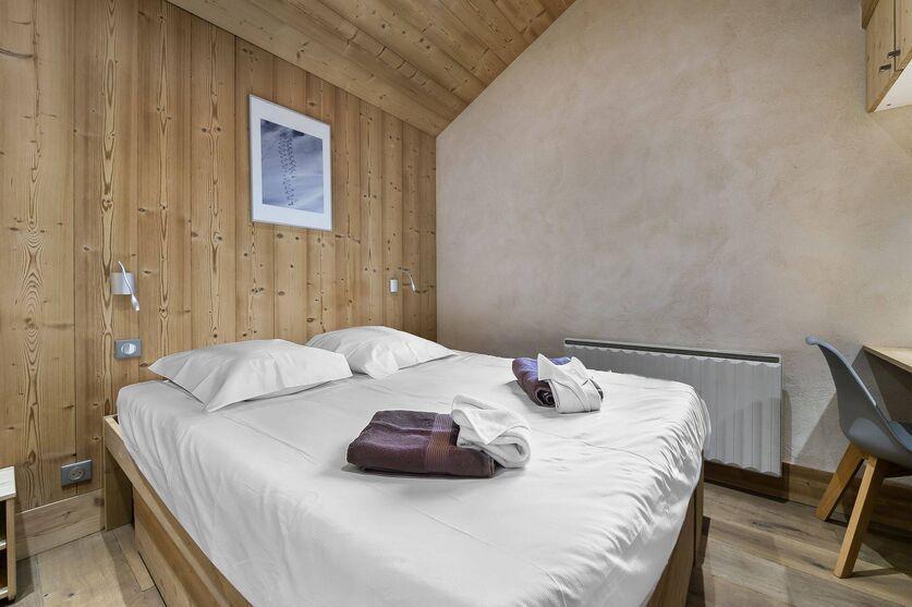 Skiverleih 3-Zimmer-Appartment für 5 Personen (210) - Résidence Pierre et Vacances Centre - Val d'Isère - Schlafzimmer