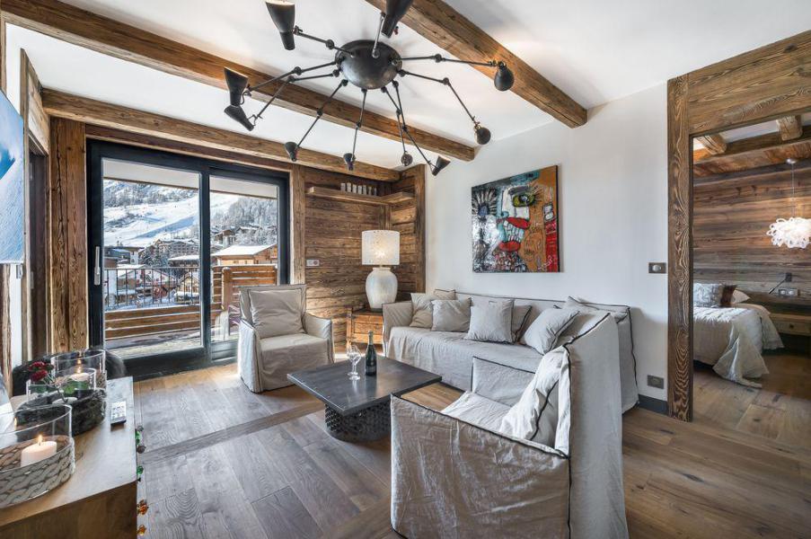 Ski verhuur Appartement 5 kamers 8 personen (42) - Résidence Savoie - Val d'Isère - Woonkamer