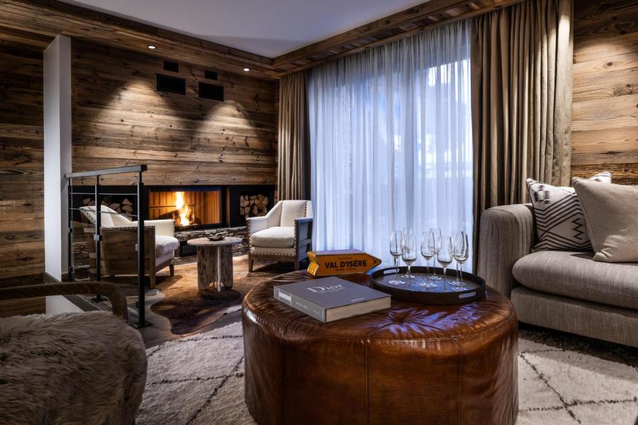 Rent in ski resort 5 room triplex apartment 8 people (S6) - Silverstone - Val d'Isère - Living room