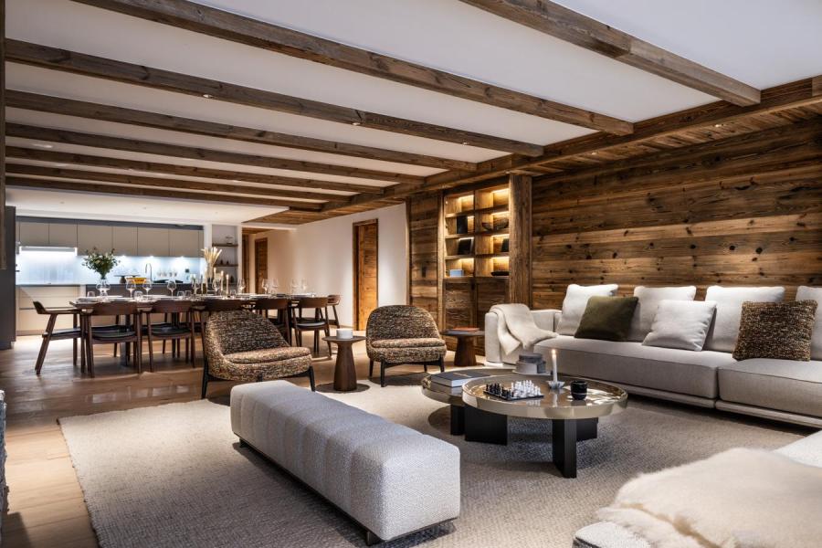 Ski verhuur Appartement 6 kabine kamers 10-12 personen (S2) - Silverstone - Val d'Isère - Woonkamer