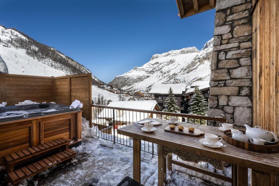 Skiverleih Triplex Wohnung 5 Zimmer 8 Personen (S6) - Silverstone - Val d'Isère - Terrasse