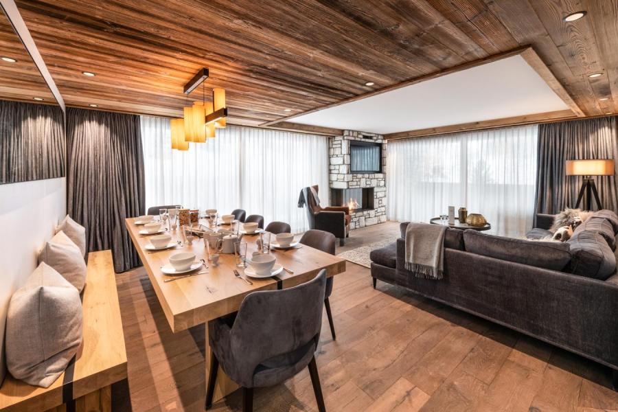 Rent in ski resort 5 room apartment cabin 8-10 people (B12) - Vail Lodge - Val d'Isère - Living room