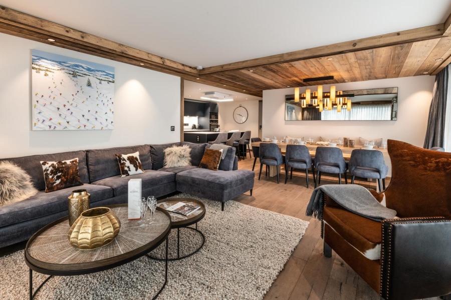 Rent in ski resort 5 room apartment cabin 8-10 people (B12) - Vail Lodge - Val d'Isère - Living room