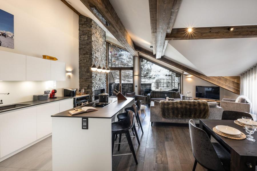 Rent in ski resort 5 room duplex apartment 8 people (A31) - Vail Lodge - Val d'Isère - Kitchen